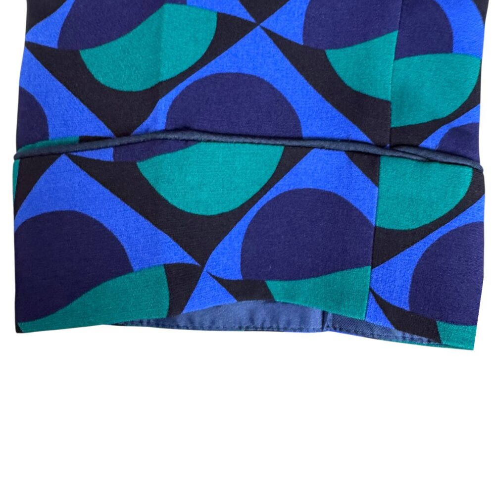 Marc Jacobs Blue and Teal patterned dress pants Size 8 - Picture 10 of 15